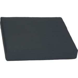 Anthrazitfarbenes Beo Lounge-Sitzkissen Premium ZIP, 60x60x8 cm, für Loungemöbel.