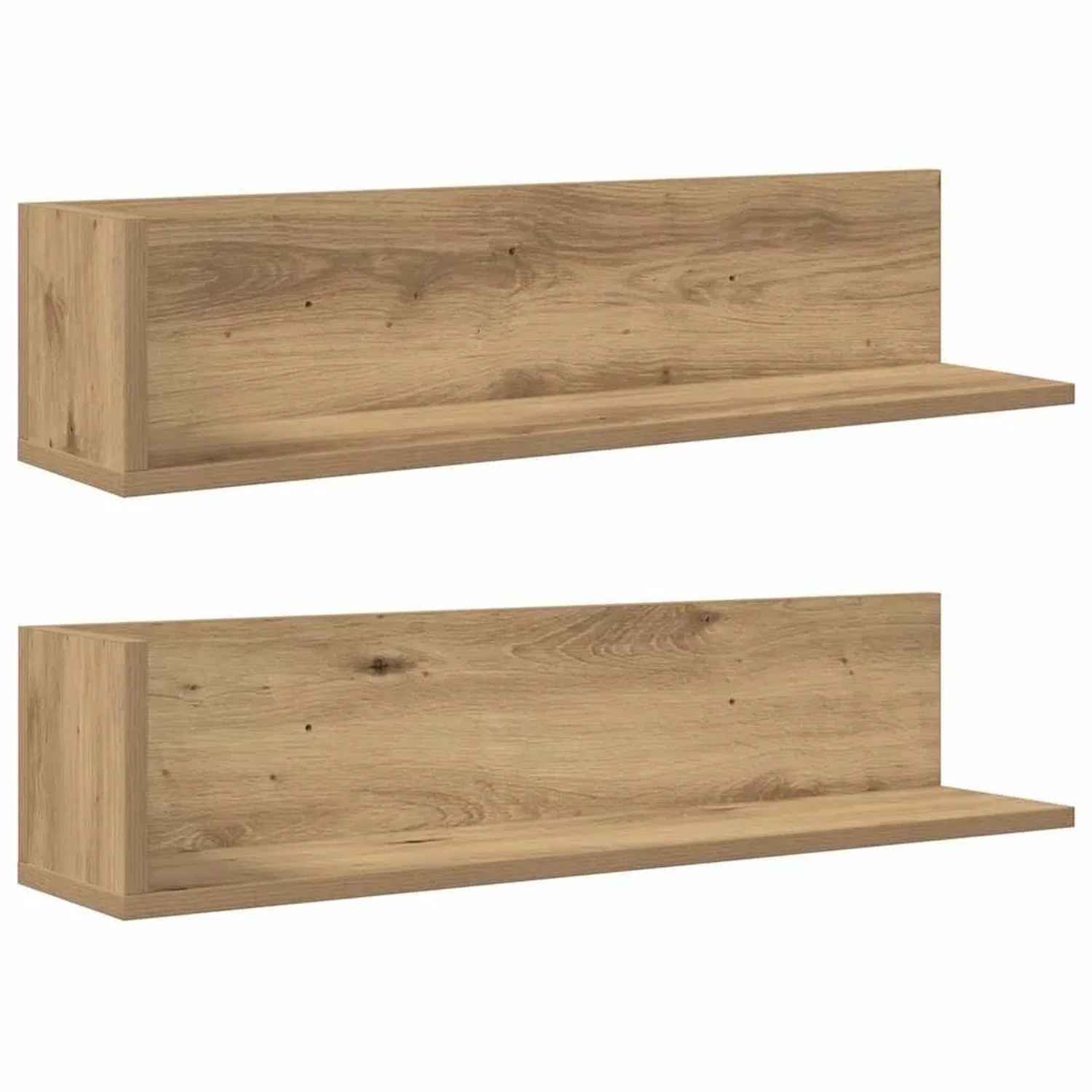 vidaXL Wandregale 2 Stk Artisan-Eiche 75x16,5x16,5 cm Holzwerkstoff 860039