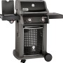 Weber Gasgrill Spirit E-220 Classic, 2 Brenner, Seitenbrenner, schwarz. Grillwagen mit Ablageflächen.