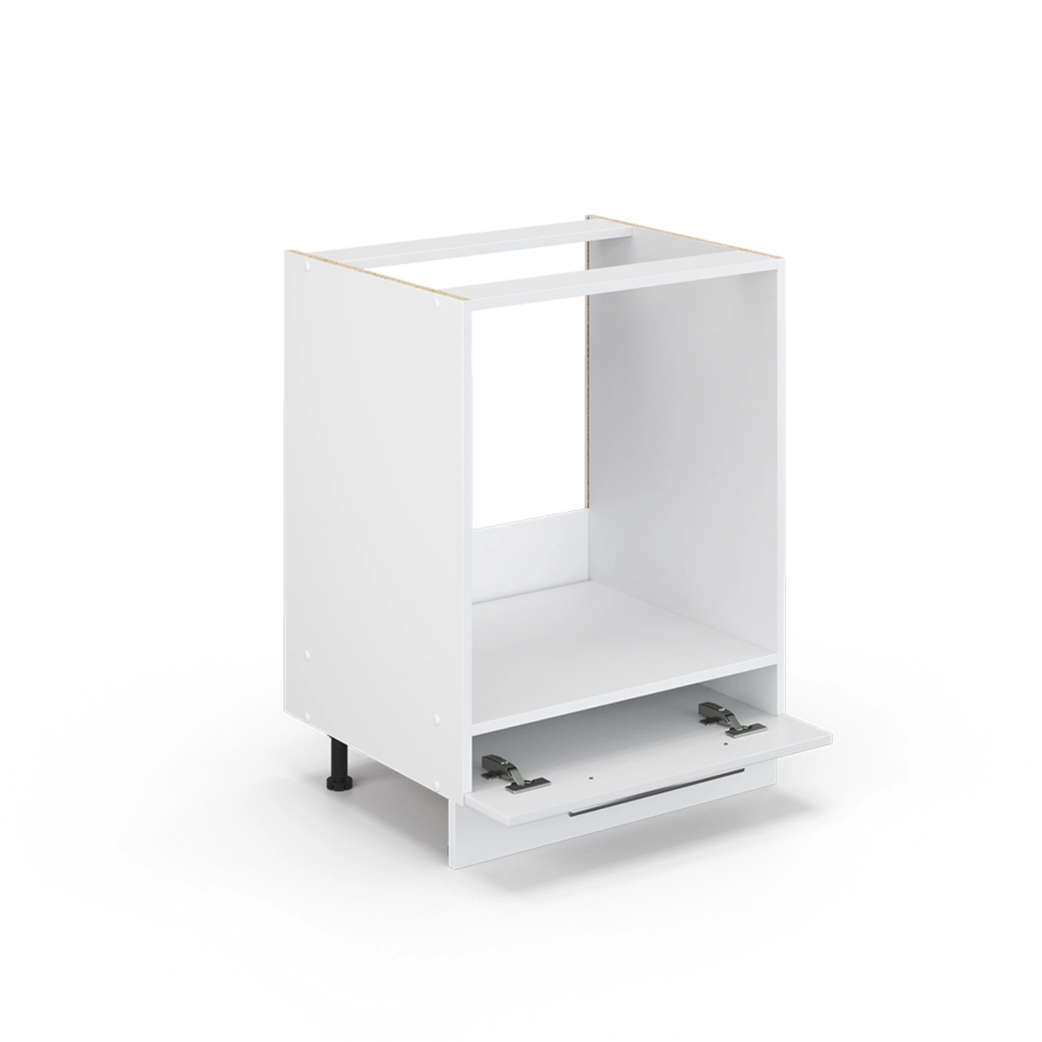 Vicco Herdumbauschrank Fame-Line, weiß hochglanz, 60 cm, ohne Arbeitsplatte. Küchenschrank für Einbauherd.