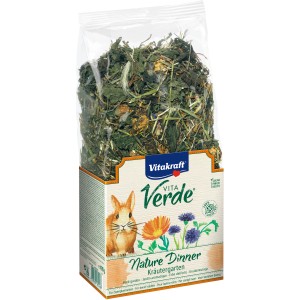 Vitakraft Vita Verde NatureDinner Kräutergarten Kaninchenfutter, getreidefrei mit Kräutern und Blüten.