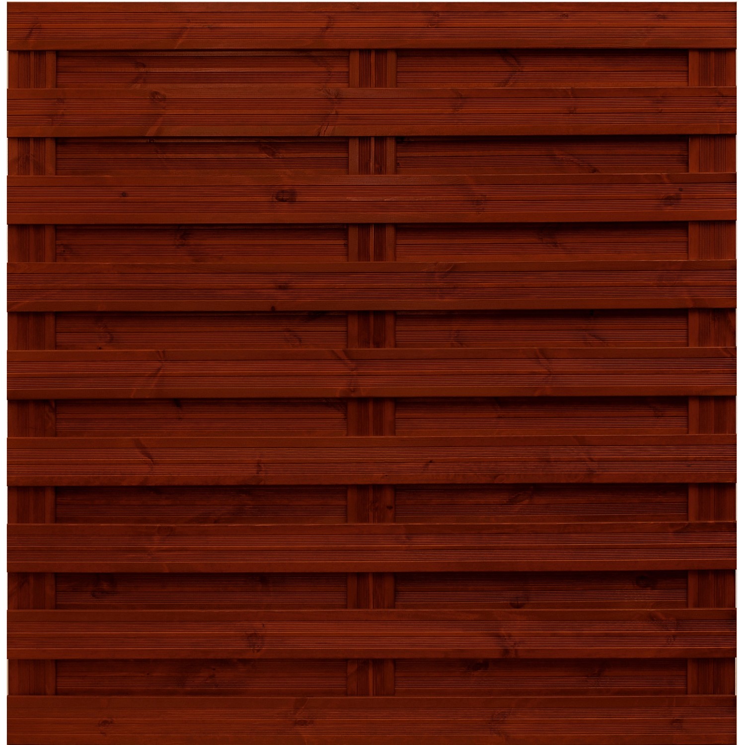Andrewex Sichtschutzzaun-Element Goch Braun lasiert 180 cm x 180 cm FSC®