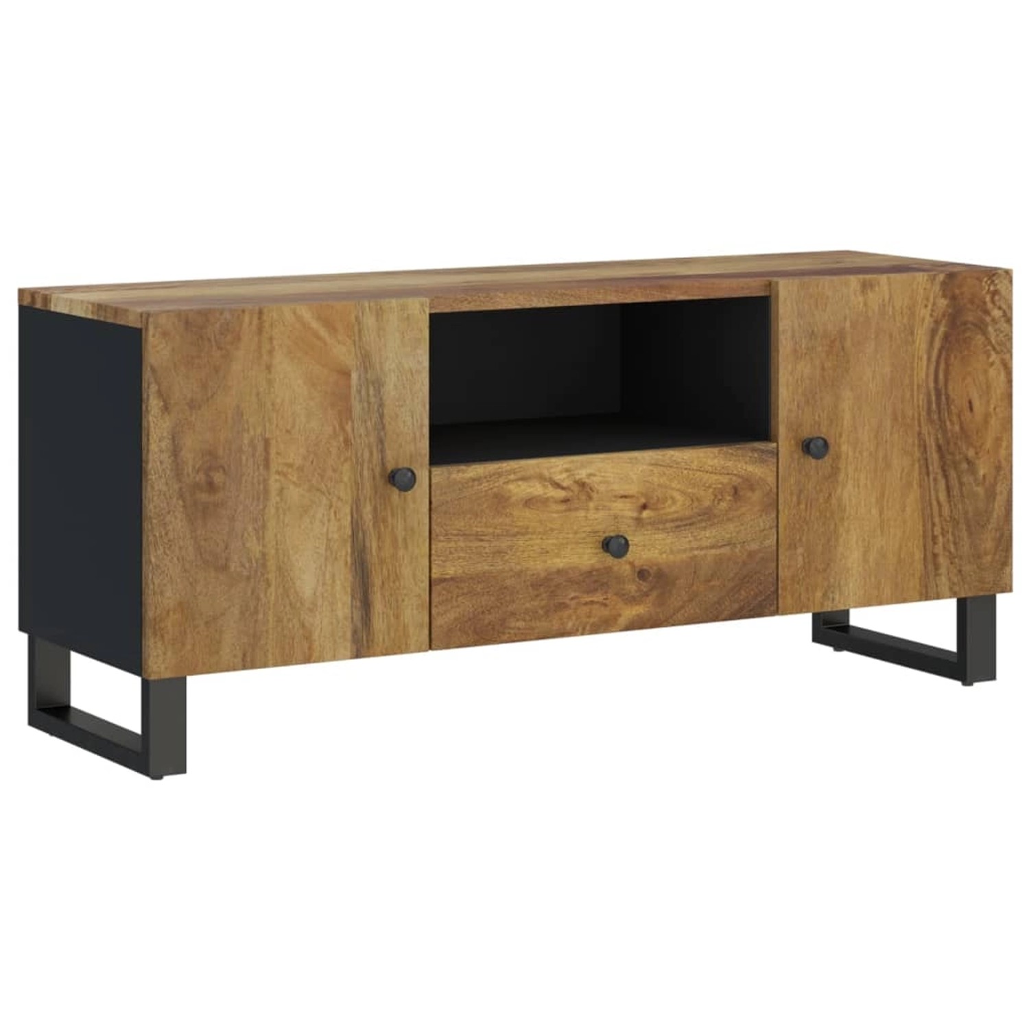 vidaXL TV-Schrank 105x33,5x46 cm Massivholz Mango & Holzwerkstoff 351961