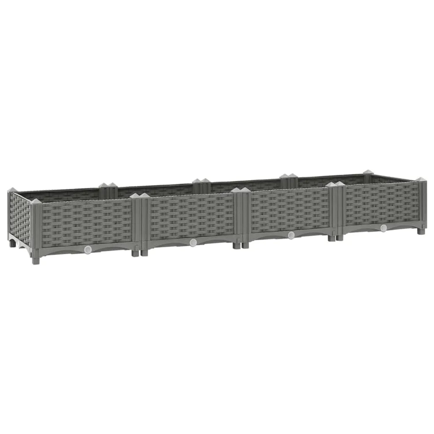furnicato Hochbeet 160x40x23 cm Polypropylen