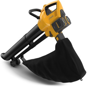 Stiga Akku-Laubsauger und -bläser VS 100e mit Akkus und Ladegerät.