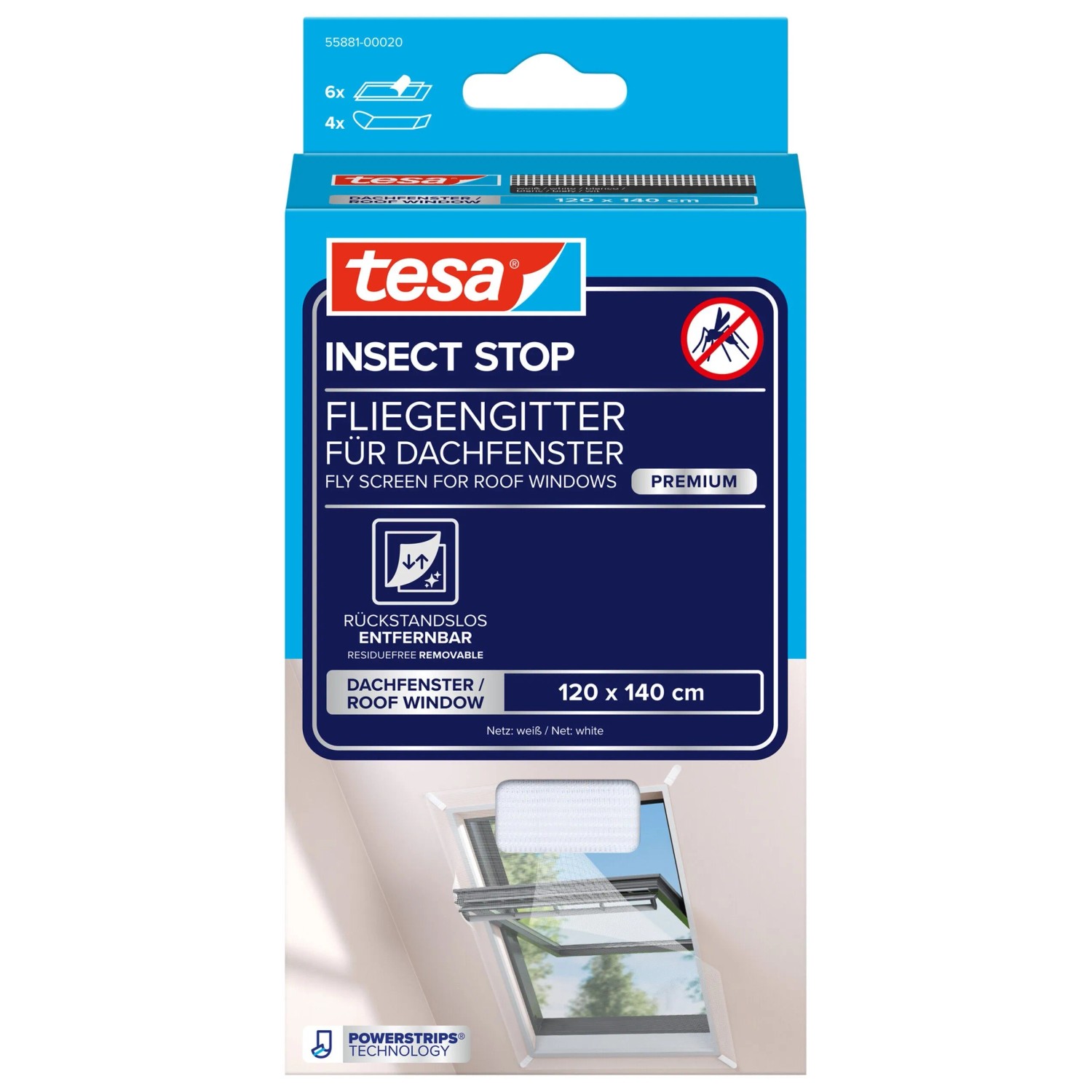 tesa® Insect Stop  Dachfenster weiß