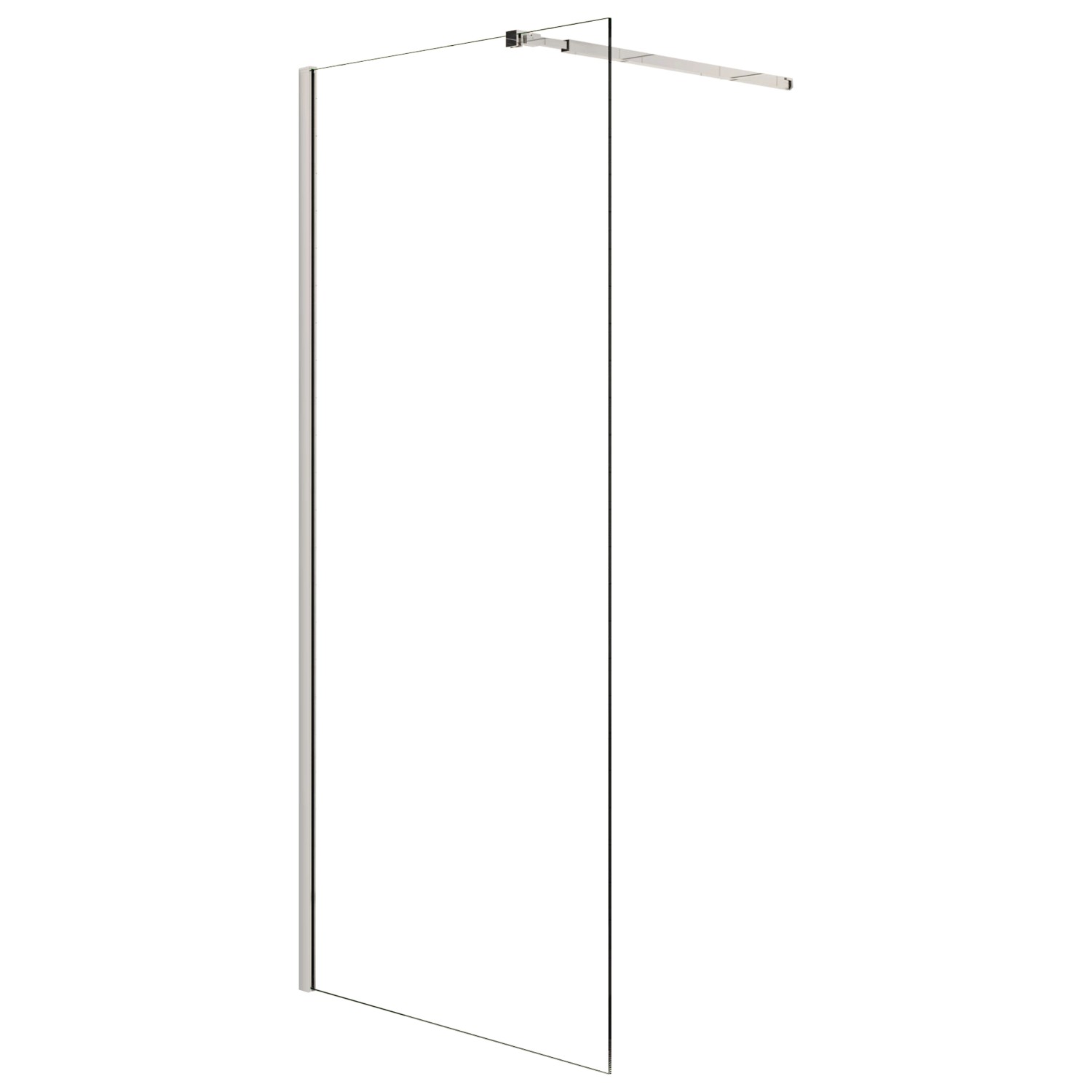 AICA Walk In Duschkabine B.150 x H.200cm Duschwand mit Flexiblen Stabilisat günstig online kaufen