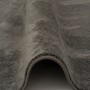 Detailansicht: Pergamon Luxus Hochflor Teppich Melia, rund, anthrazit. Weicher Kurzflorteppich.