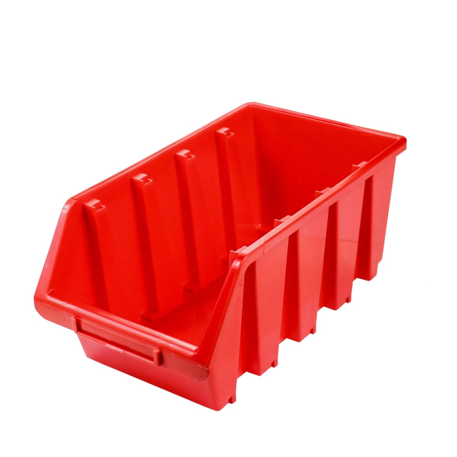 PROREGAL Sichtlagerbox 4 HxBxT 15,5x20,4x34cm Polypropylen Rot