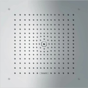 Quadratische Hansgrohe Raindance E Kopfbrause 400/400 1jet in Chrom mit RainAir Strahlart.