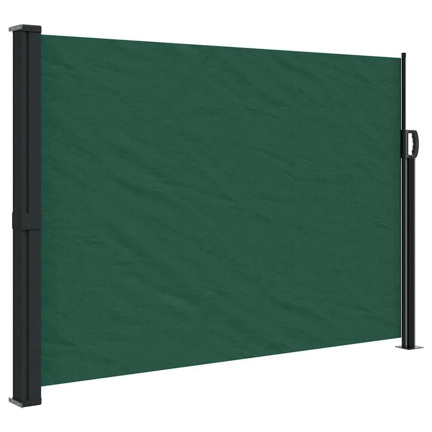 vidaXL Seitenmarkise Ausziehbar Dunkelgrün 140x600 cm 4004515