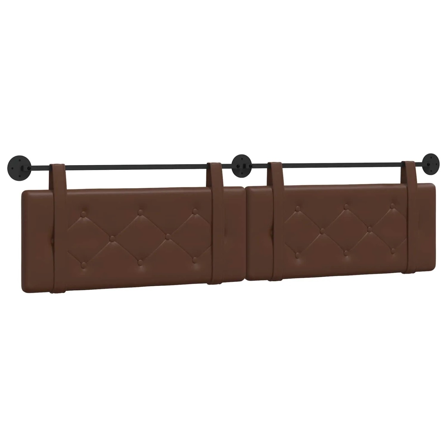 vidaXL Hängevorderseite Wandmontiert Braun 210 x 55 x 5 cm Kunstleder 42031760