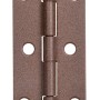 Alberts Duravis Scharnier, schmal, rostbraun, duplexbeschichtet, 80x40x125 mm.