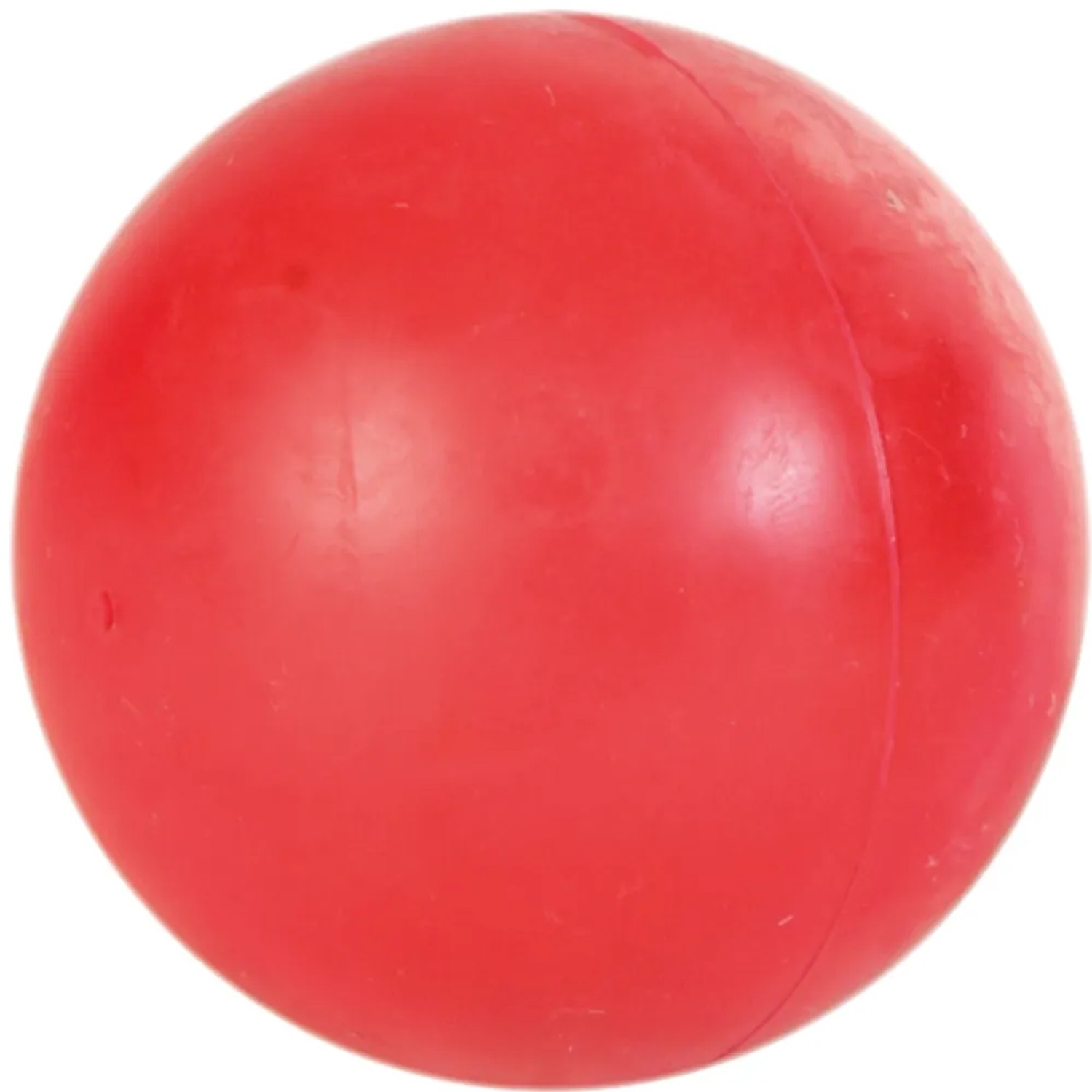 Roter Jollypaw Ball aus Naturgummi, ø 5 cm, für Hunde. Apportierspielzeug zur Förderung des Spieltriebs.
