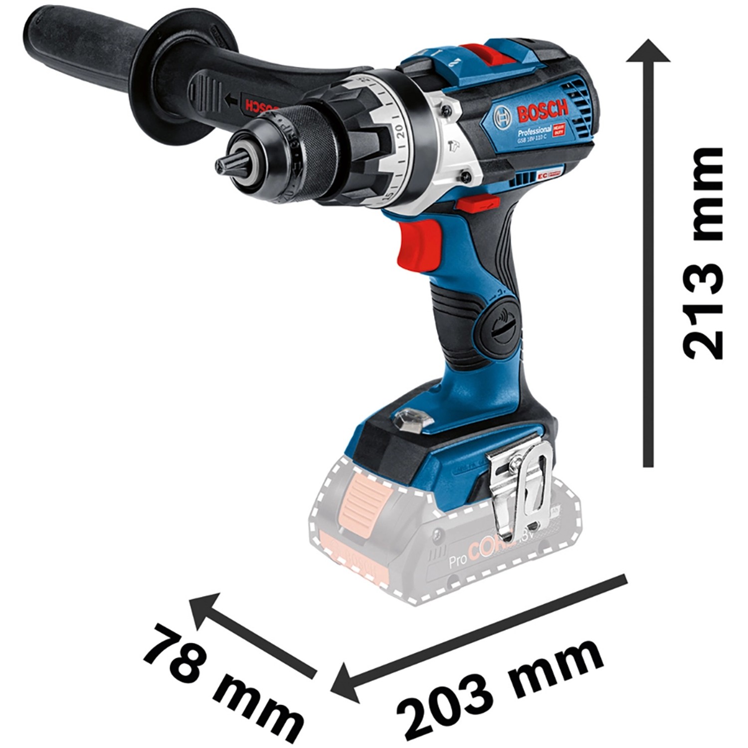 Bosch Professional Akku Schlagbohrschrauber GSB 18V 110C 3 x Akkus 4 Ah L Boxx kaufen bei OBI