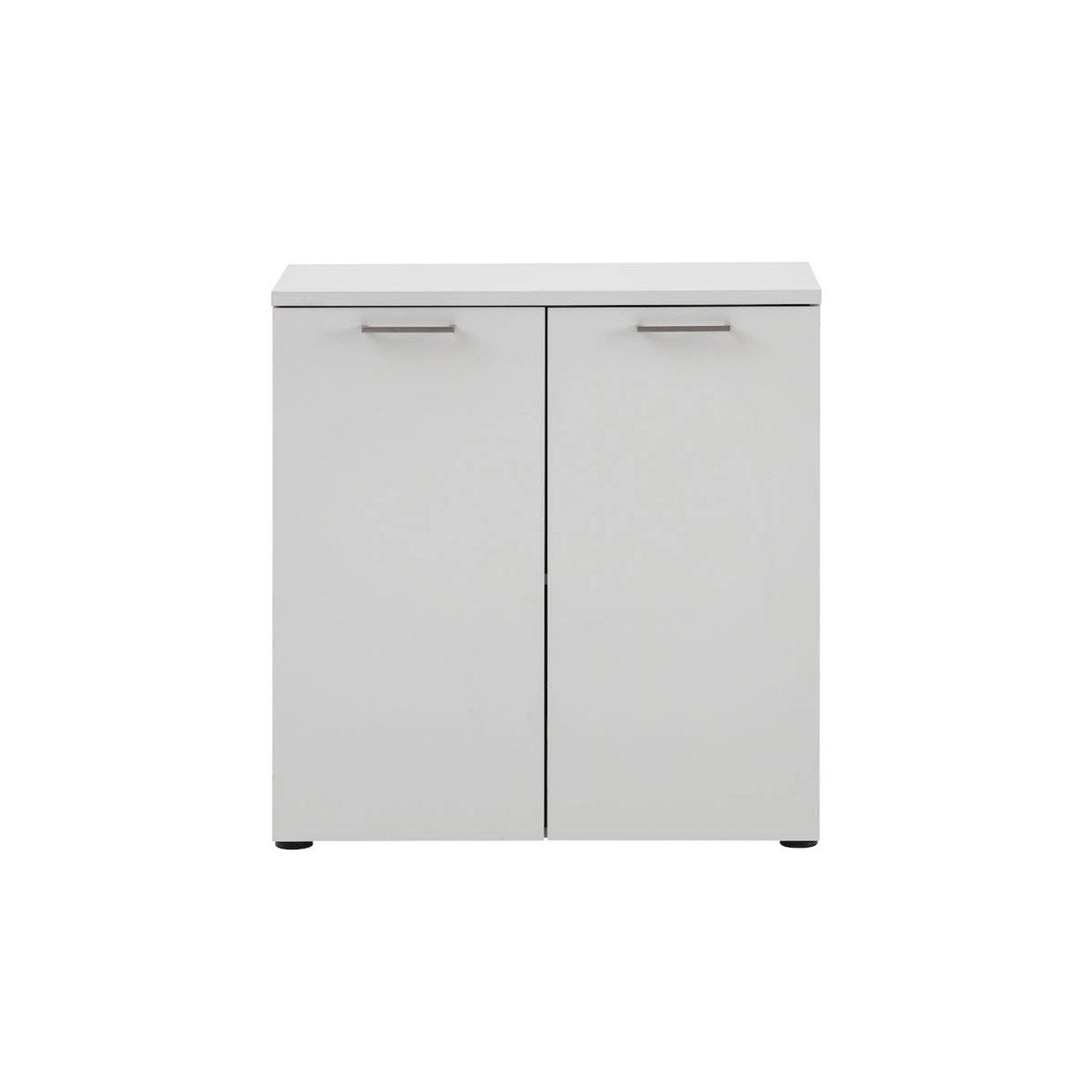 PROREGAL Aktenschrank Hippo Small HxBxT 84 x 80 x 41 cm 2 Fächern & 2 Flügeltüren Leichtgrau