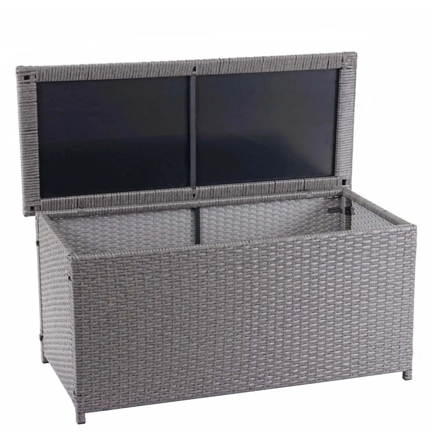 MCW Auflagenbox Poly-Rattan D88 320 l 63 x 135 x 52 cm Grau kaufen bei OBI