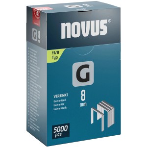 Novus Flachdrahtklammern G 11 Länge 8 mm 5.000 Stück Novus Flachdrahtklammern G 11 Länge 8 mm 5.000 Stück