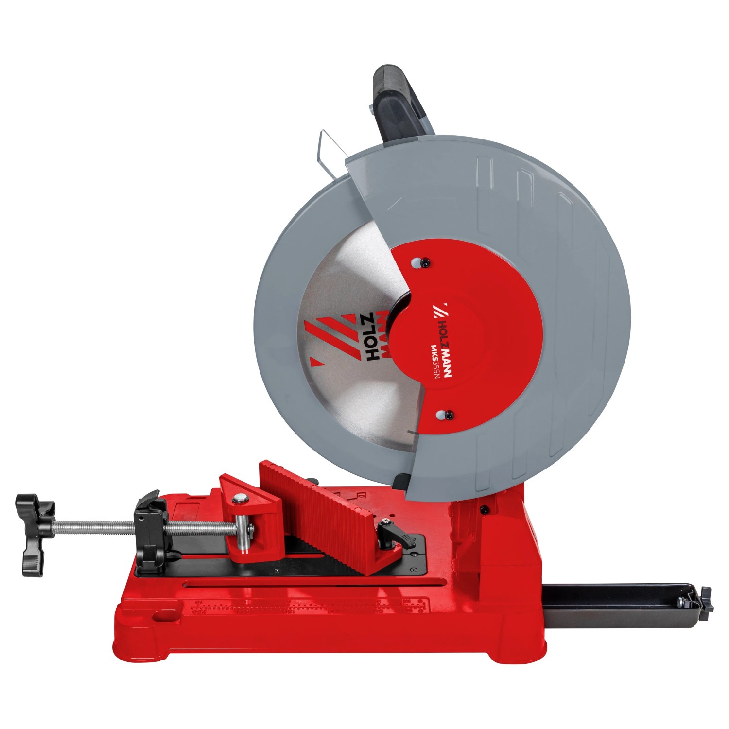 Holzmann Metalltrennsäge MKS355N mit HM-Sägeblatt, rot/grau.