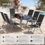 Tectake Gartenstuhl Marcellino Klappbar Wetterfest und Uv Beständig 6Er Set 65 x 54 5 x 107 5 cm Anthrazit_2