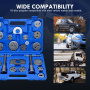 CCLIFE Bremskolbenrücksteller Set (22-teilig) im blauen Koffer für VW, Audi, Ford, Opel.