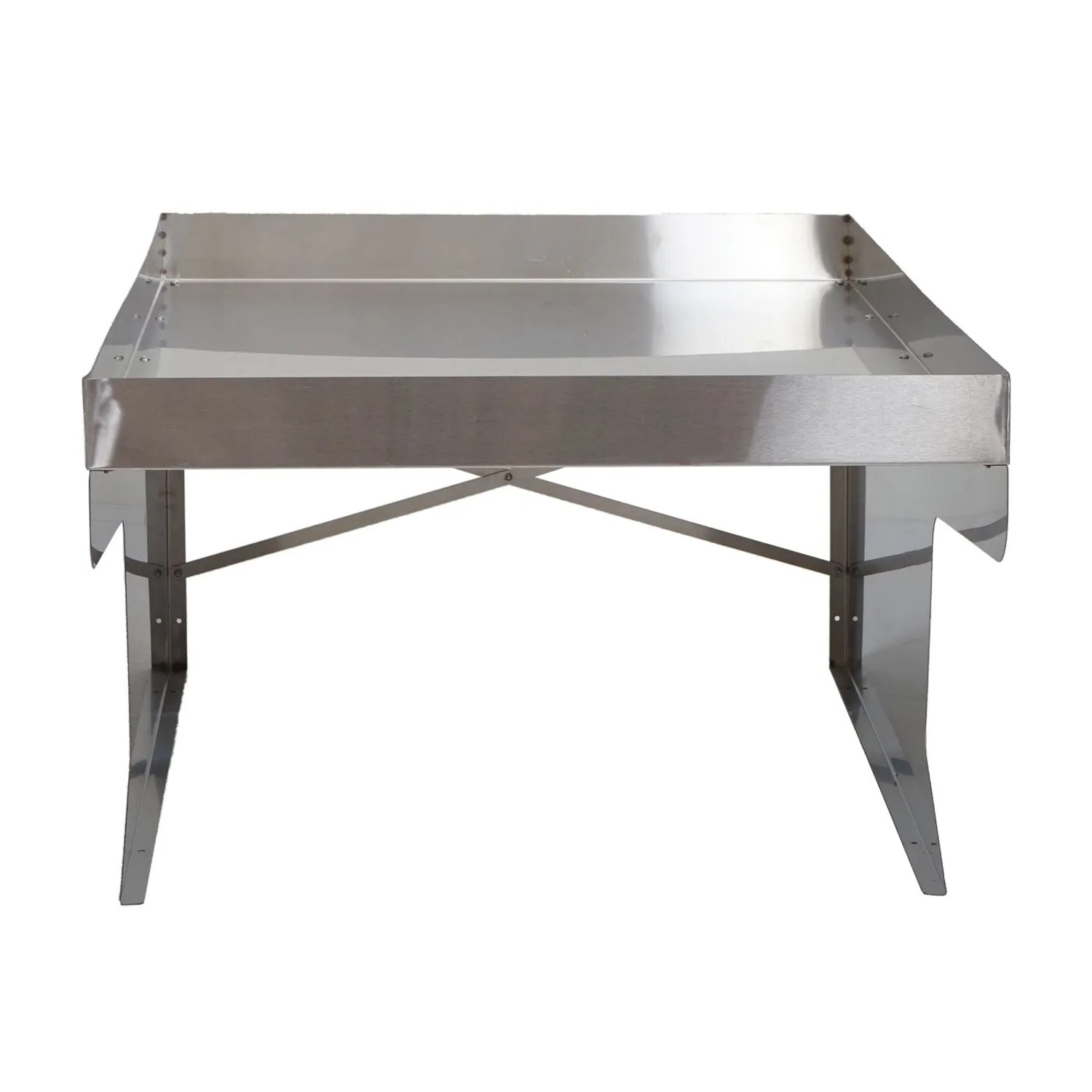 Mährobotergarage MCW XL G60 aus Edelstahl, mit Pflanzkasten. Witterungsschutz für Rasenroboter.