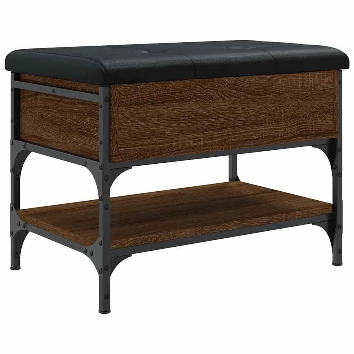 vidaXL Schuhbank Braun Eichen-Optik 62x42x45 cm Holzwerkstoff 835191