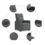 vidaXL Relaxsessel mit Aufstehhilfe Dunkelgrau Stoff 3324053_9