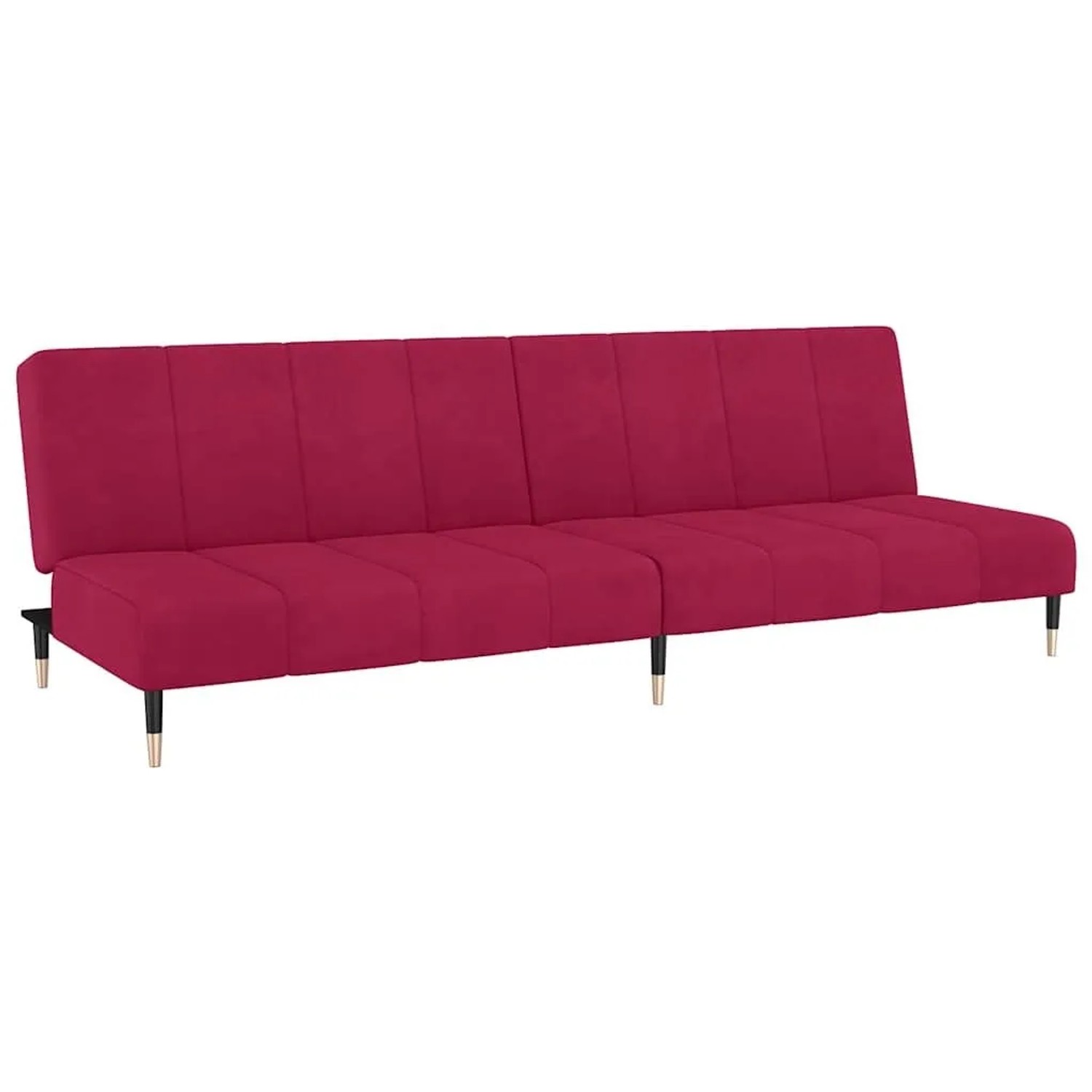 vidaXL Schlafsofa 2-Sitzer Weinrot Samt 375879 günstig online kaufen