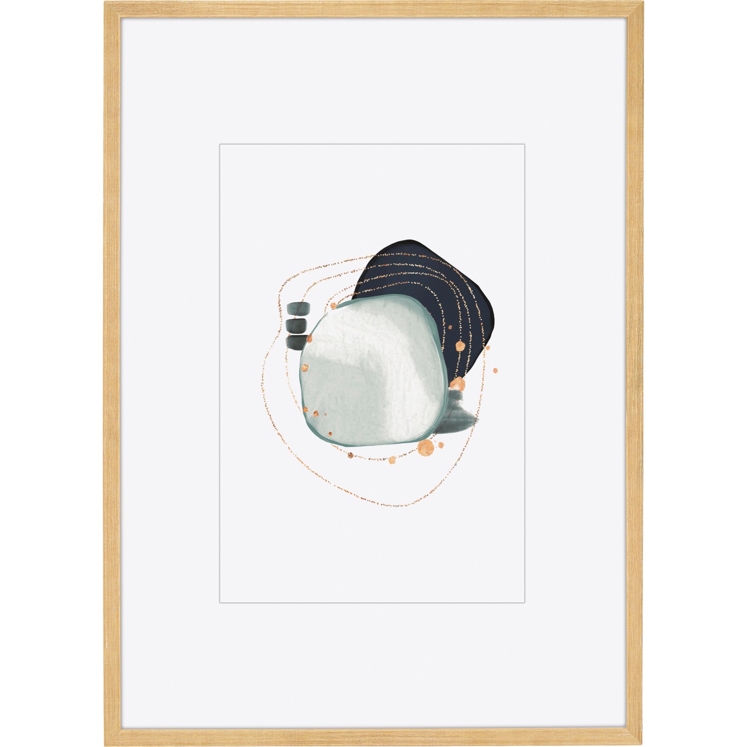 Holz-Bilderrahmen Eiche 50 cm x 70 cm