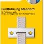 Schellenberg Rollladen Gurtführung Standard, weiß, für Mini/Maxi Rollladen, eckig, 45mm Lochabstand.