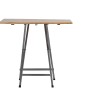 Fun Star Stehtisch aus Kiefernholz, beige, klappbar, 120x80x118 cm.