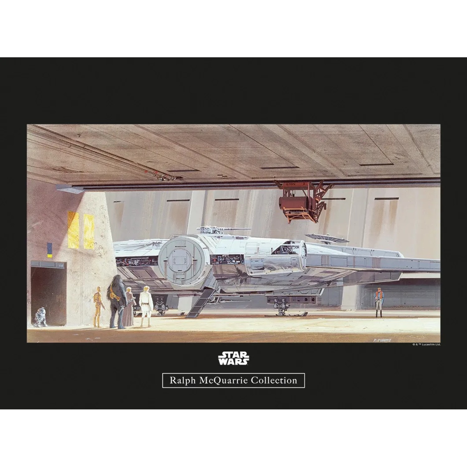 Komar Wandbild Star Wars Hangar 40 x 30 cm