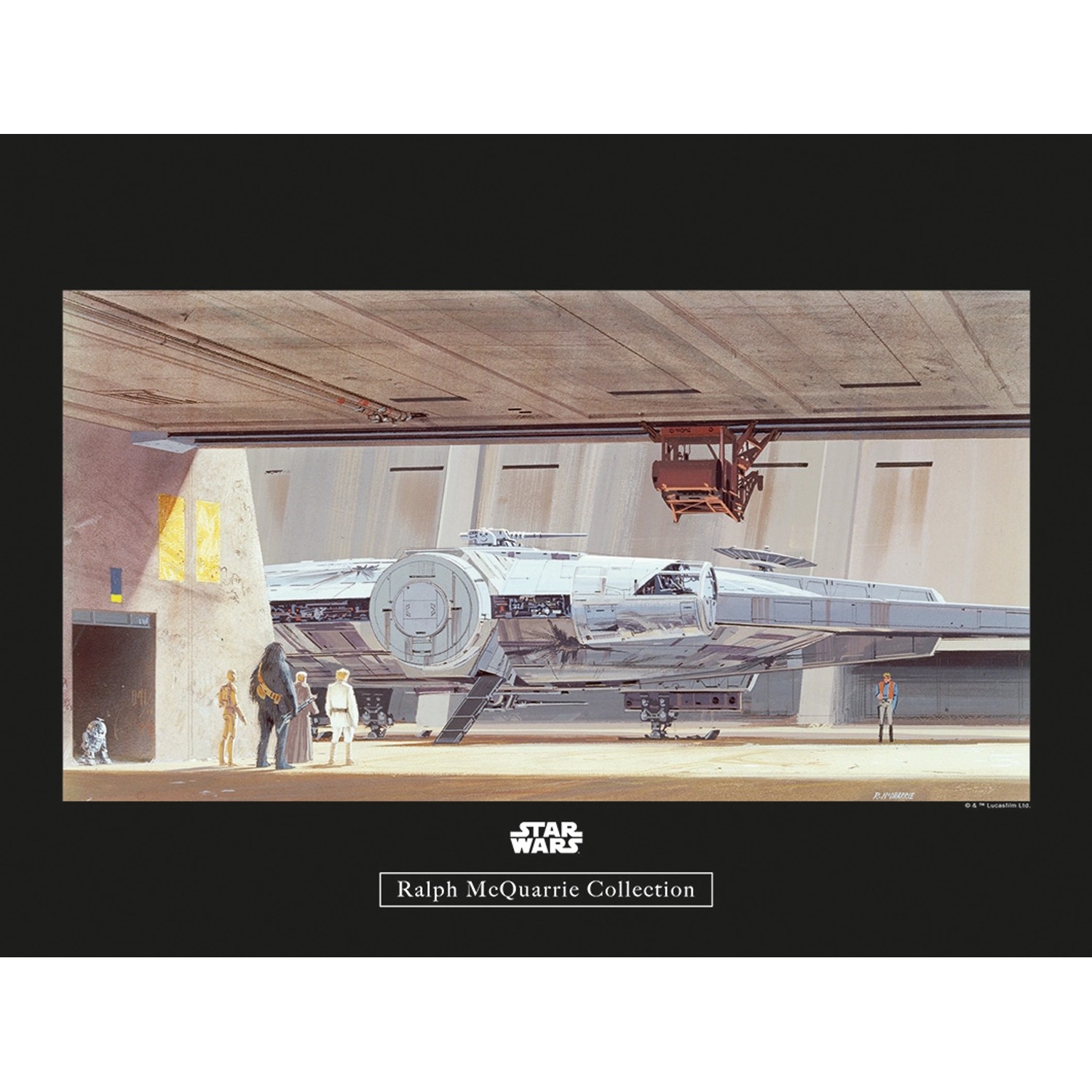 Komar Poster "Star Wars Classic RMQ Falcon Hangar", Star Wars, (1 St.), Kin günstig online kaufen