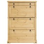 vidaXL Schuhschrank Corona 99x32x138 cm Massivholz Kiefer 4002788_4