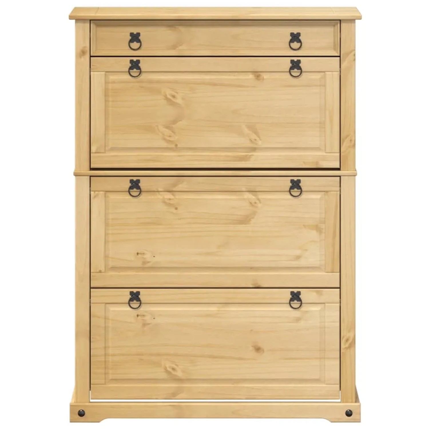 vidaXL Schuhschrank Corona 99x32x138 cm Massivholz Kiefer 4002788_4