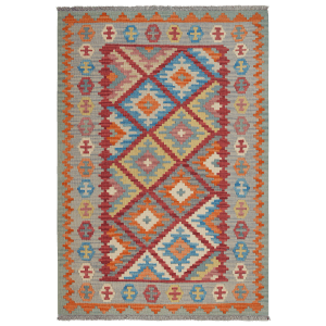 Looma Kelim Gashgai Handgewebt Rot 182 x 126 cm