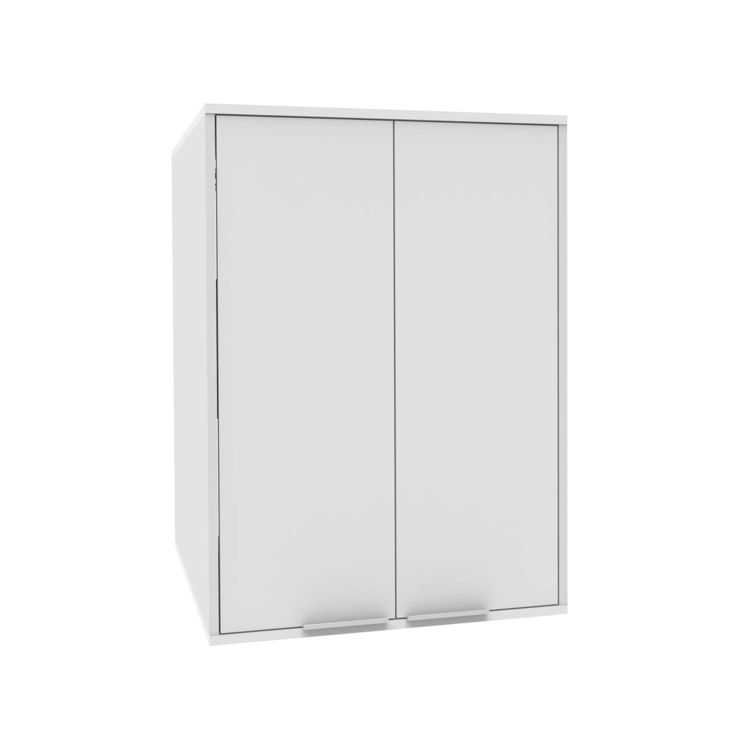 Fackelmann Aufsatzschrank L mit 2 Türen 65 cm x 90 cm x 65,1 cm Weiß