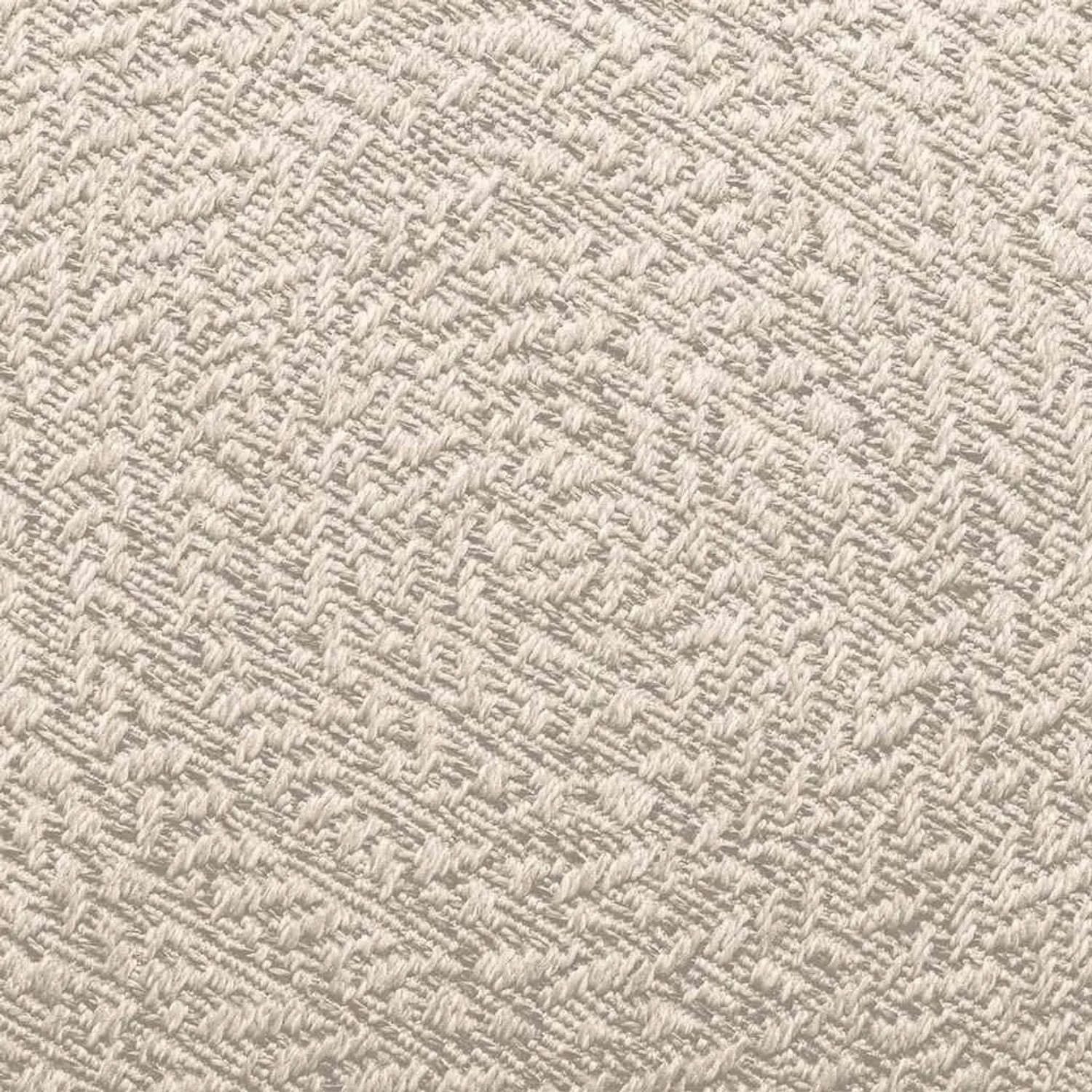 Detailansicht: Creme-farbener Outdoor Teppich ZIZUR in Jute-Optik, 140x200 cm.