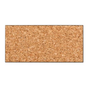 Banjado Magnettafel 78x37cm mit Kork-Motiv, Magnetwand für Notizen und Fotos.