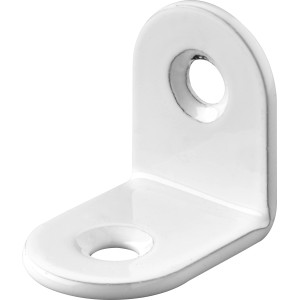 Hettich Stuhlwinkel, 20x20x15 mm, Stahl, weiß pulverbeschichtet, 10er-Pack.