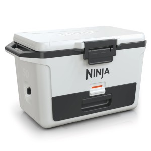 Ninja Kühlbox FrostVault FB151EUWH, 47L, Wolkenweiß. Tragbare Kühlbox mit Trockenzone.