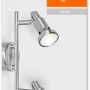 Ledvance LED-Spot, 2-flammig, silberfarben, 17 cm. Deckenleuchte mit zwei GU10 Strahlern.