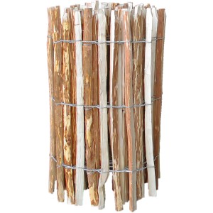 Floraworld Staketenzaun Haselnuss, 500x120cm, Naturzaun zur Gartengestaltung.