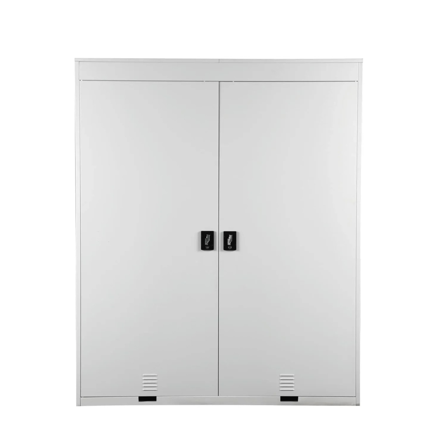 Helle, abschließbare MCW 2er-Fahrradgarage / Fahrradbox aus Metall.