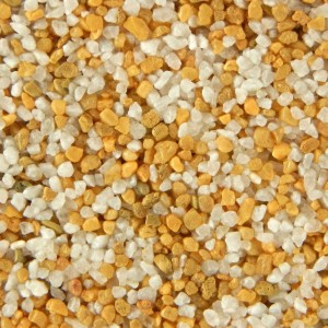 Terralith Buntsteinputz Mosaikputz 2mm 14 kg BSP17 Weiss Gelb