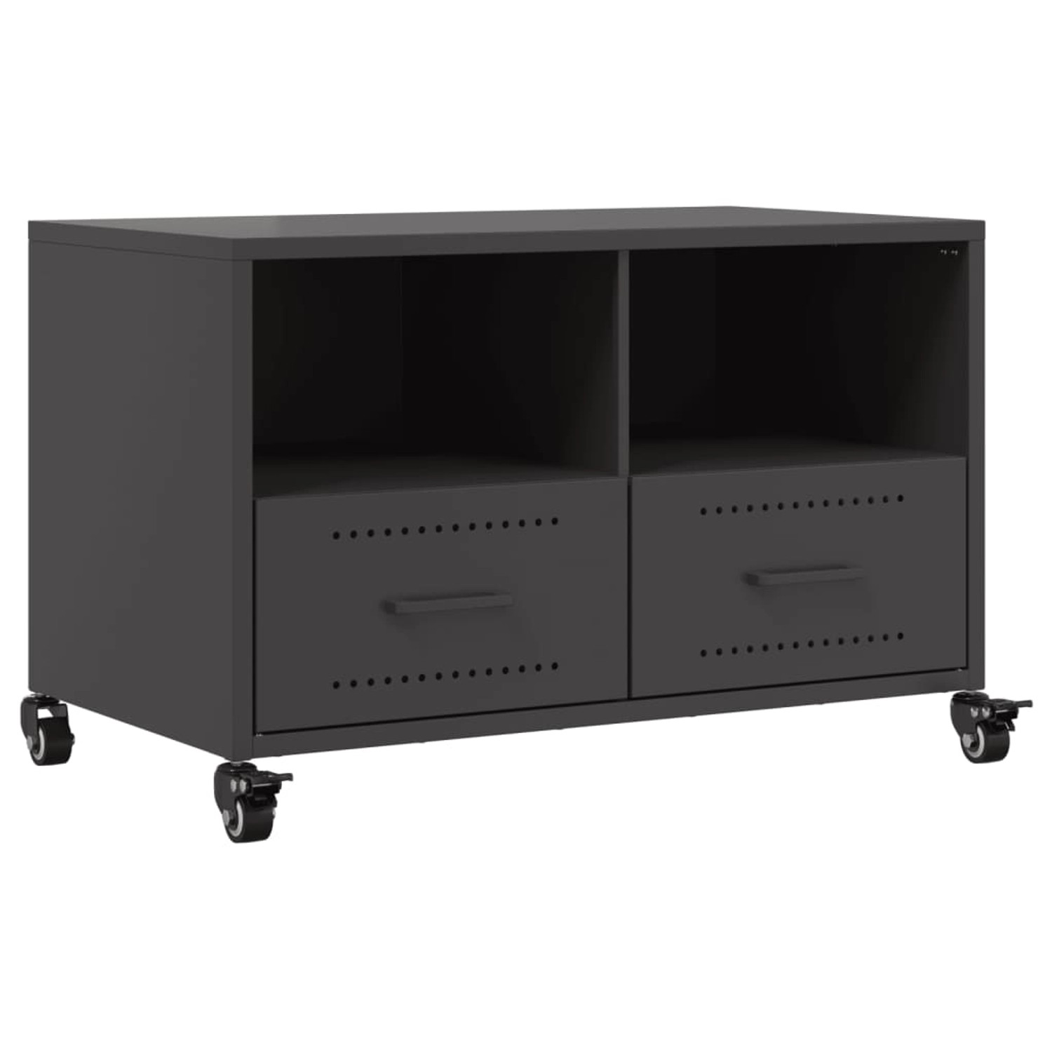 vidaXL TV-Schrank Schwarz 68x39x43,5 cm Stahl 846698 günstig online kaufen