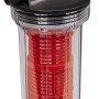 Einhell Vorfilter 25 cm für Pumpen und Hauswasserwerke, mit transparentem Gehäuse und rotem Filter.
