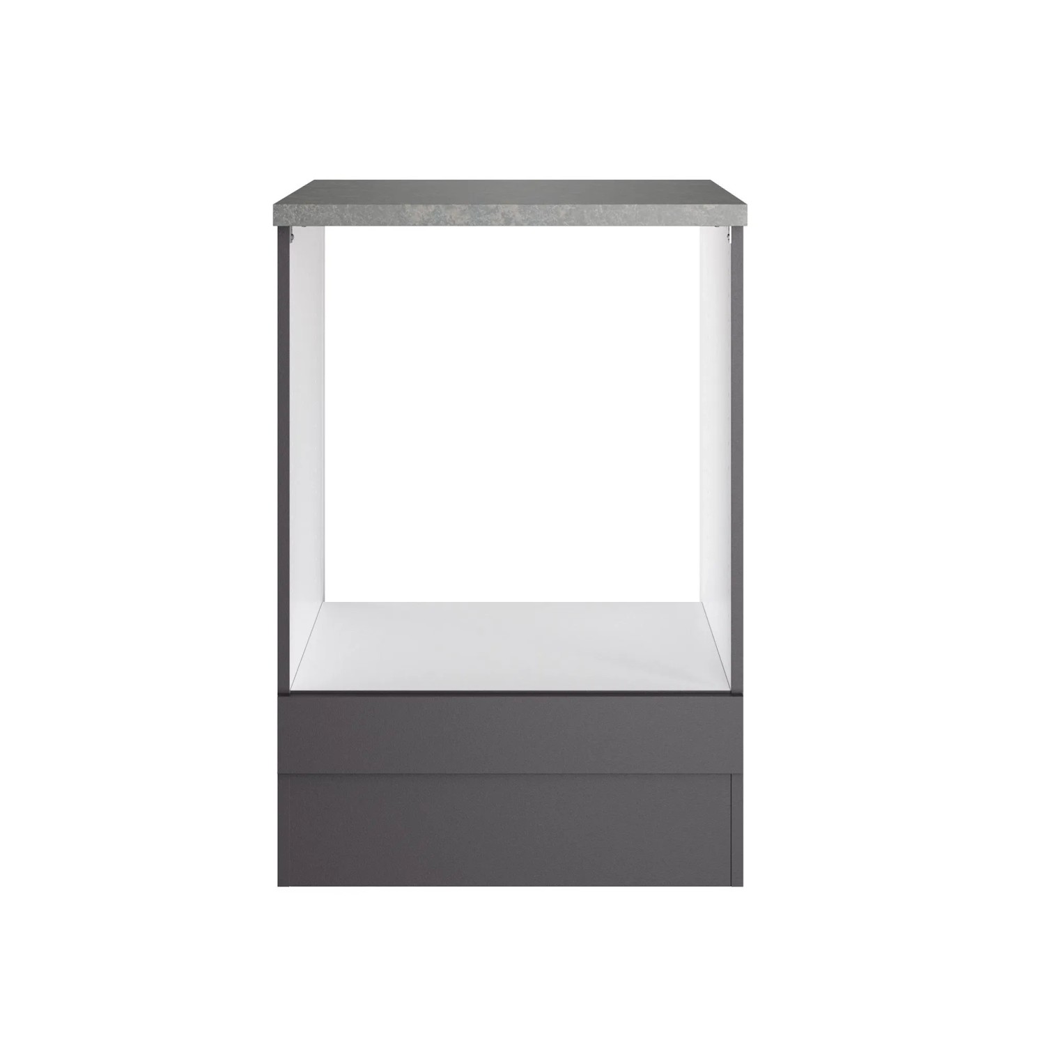 OPTIFIT Unterschrank Herdumbauschrank Kiel420 60 x 88 x 60 cm Anthrazit Matt