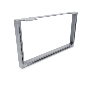 HEVVA Möbelbein GRAZ 25 cm Hoch 45 cm Tief 1 Stück Rohstahl-Klarlack